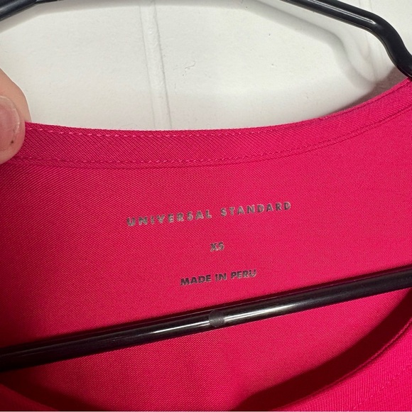 NWT Universal Standard Halie T-shirt Dress in Cerise Pink Size XS US Size 10 - Picture 6 of 9